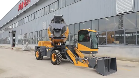 Mini camión hormigonera portátil móvil de carga automática Hy400