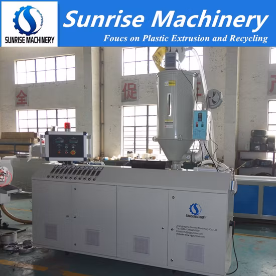 Plástico Agua HDPE PE PPR UPVC CPVC Tubería de PVC Tubo de manguera Tubería corrugada Suministro de agua Drenaje Conducto eléctrico Cable Tubería de gas Extrusora Línea de producción de extrusión
